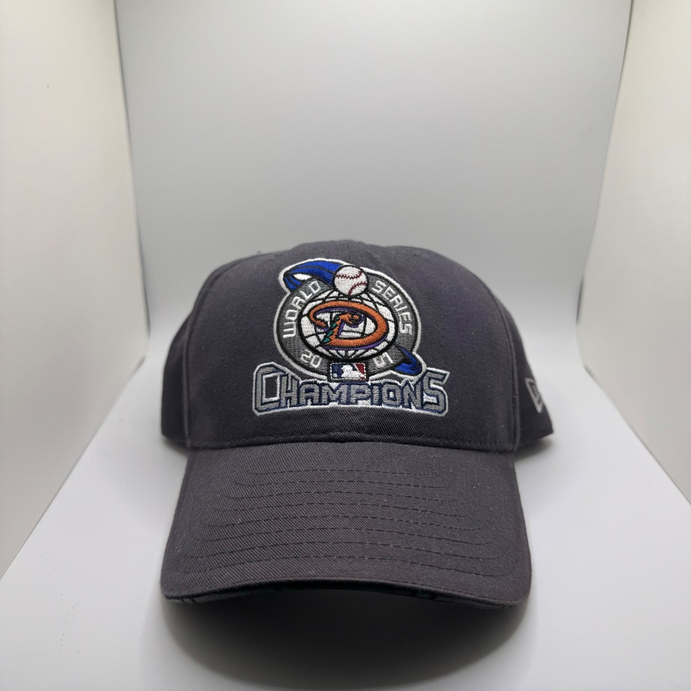 New Era Arizona Diamondbacks 2001 World Series Champions Hat Gray Adjustable MLB